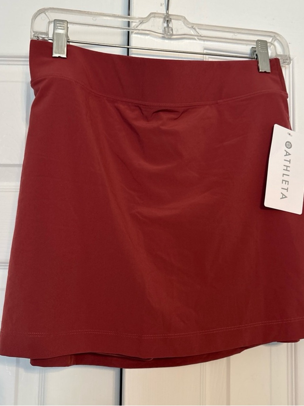Athleta Brick Red A-Line Athletic Skort